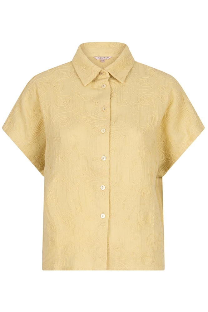BLOUSE CROPPED 3D EMBROIDERY HS25 09208 206 lemon pie